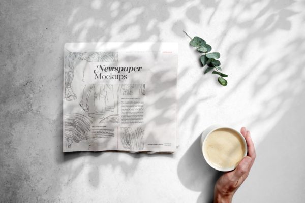 报纸版式设计排版效果图展示样机模板 Newspaper Mockup Templates