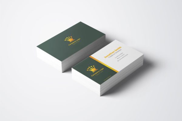简约大气企业公司职员素材库精选名片模板v39 Business Card Template.v39