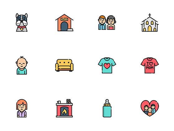 50 枚家庭元素图标素材之家精选sketch素材