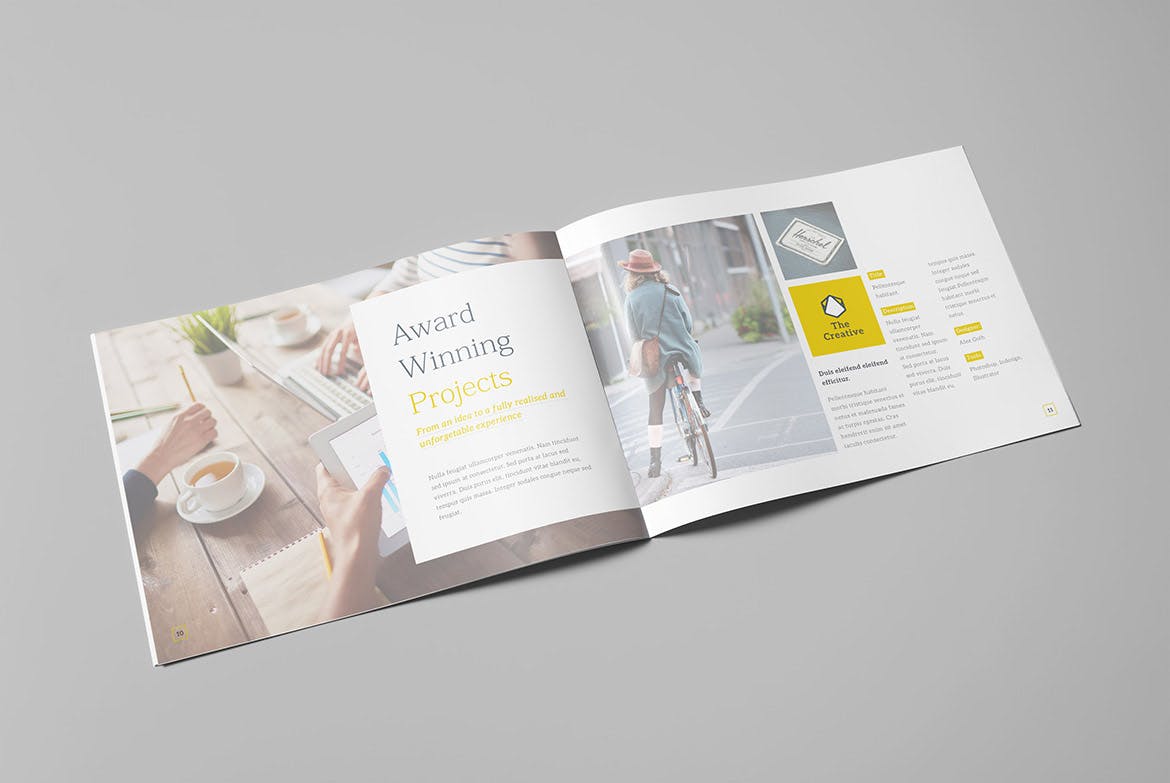 创意公司横版画册设计模板v2 The Creative Brochure – Landscape Vol.2插图(5)