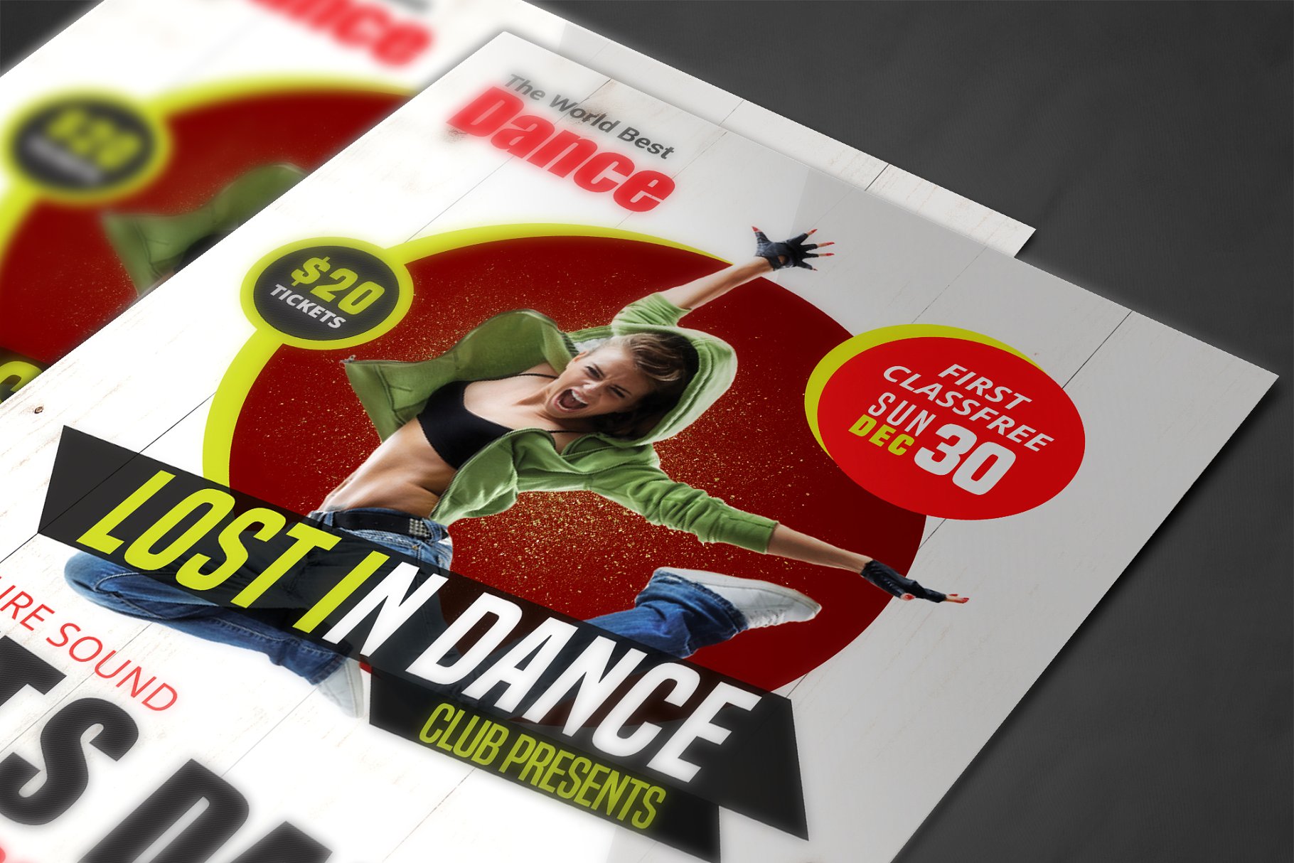 舞蹈培训中心宣传海报模板 Dance Flyer插图(3)