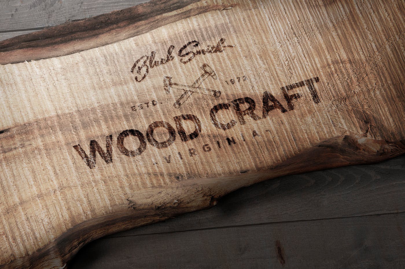 木刻/实木雕刻Logo效果图样机模板 Wood Logo Mockups插图(3)