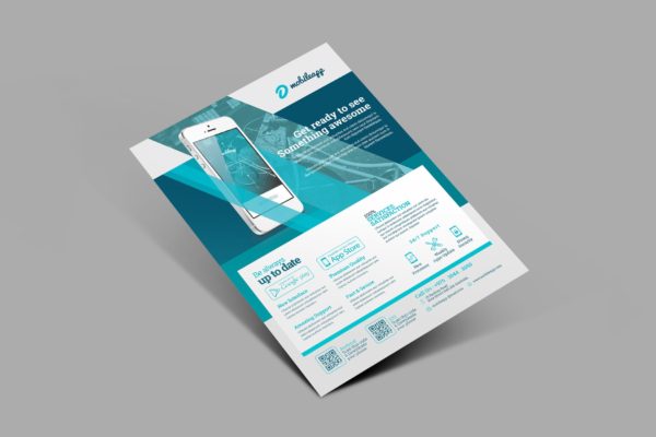 APP应用推广传单设计模板 Mobile App Promotion Flyers