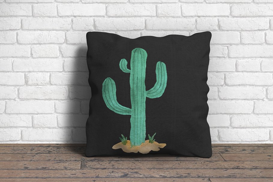 西部牛仔可爱风格水彩插画 Cowboy Party Watercolor Set插图(4)