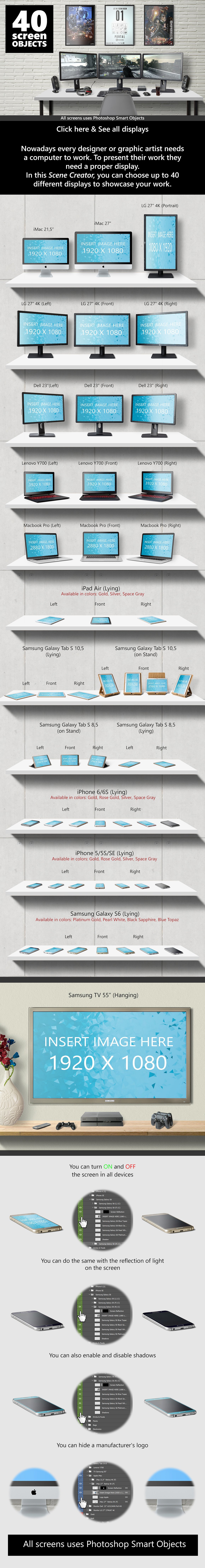 5K分辨率高清场景设计素材包 SCENE CREATOR 5K Mockup插图(2)