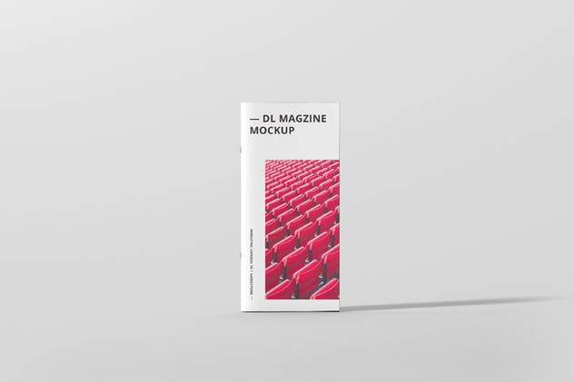 时尚DL宣传册/杂志印刷品样机 DL Brochure / Magazine Mockup插图(5)