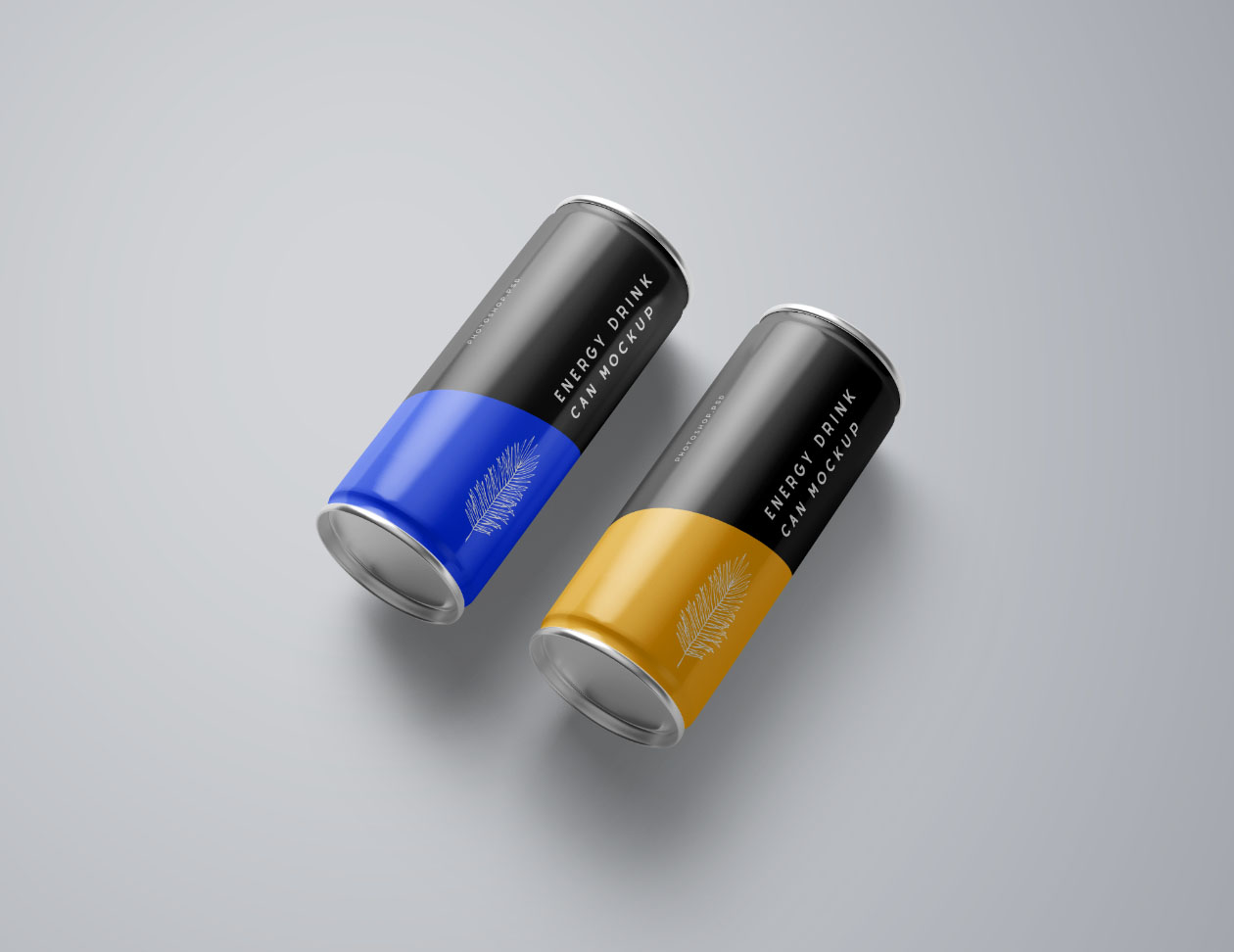 能量饮料易拉罐外观设计样机PSD模板 Energy Drink Can Mockup – PSD插图(2)