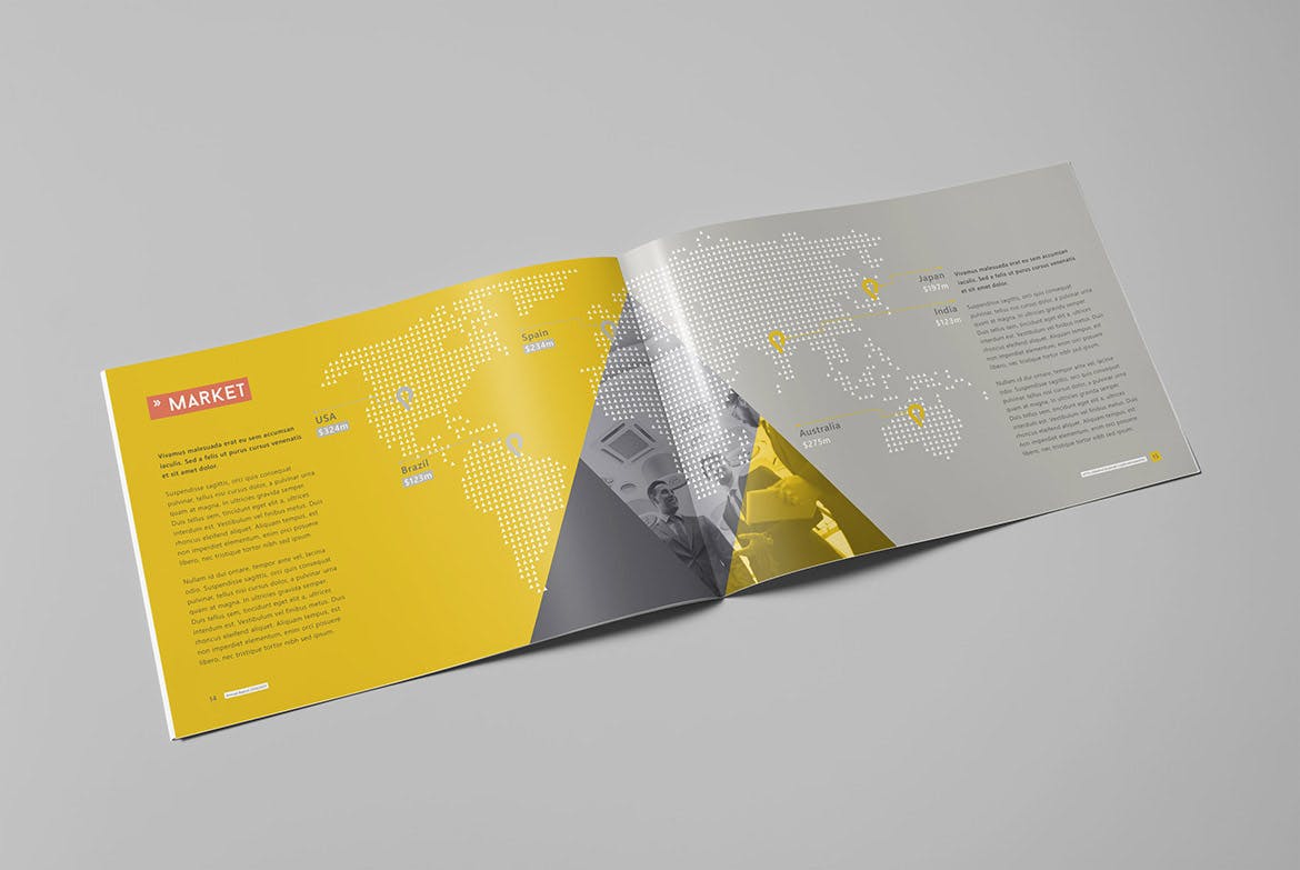 企业年度报告横版设计模板 Annual Report 2016/2017 – Landscape插图(7)