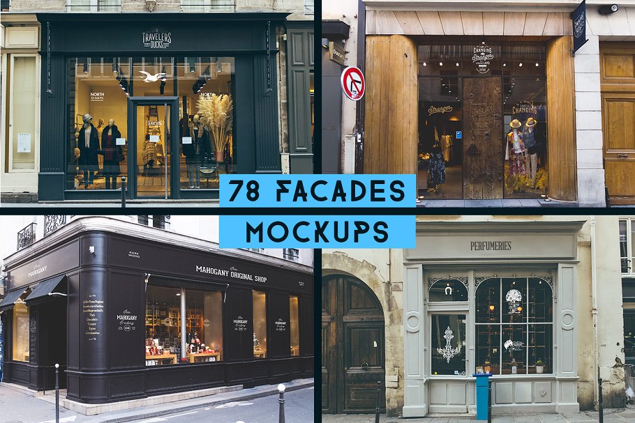 终极欧美街景店铺店招招牌样机大合集[2.63GB] The Ultima Facades Collection插图(1)