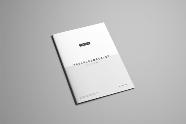 极简主义的小报杂志样机插图