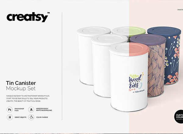 瓶瓶罐罐样机展示模型mockups