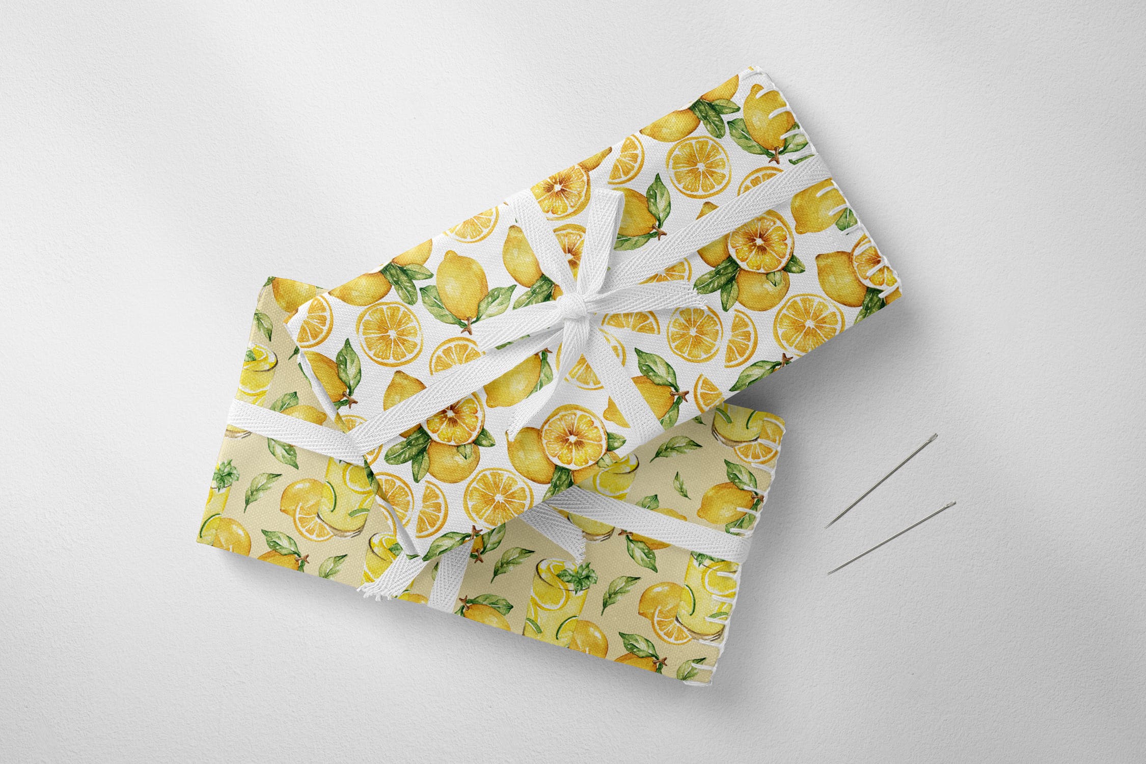 水彩柠檬手绘图案纹样背景素材 Lemonade Watercolor Set插图(2)