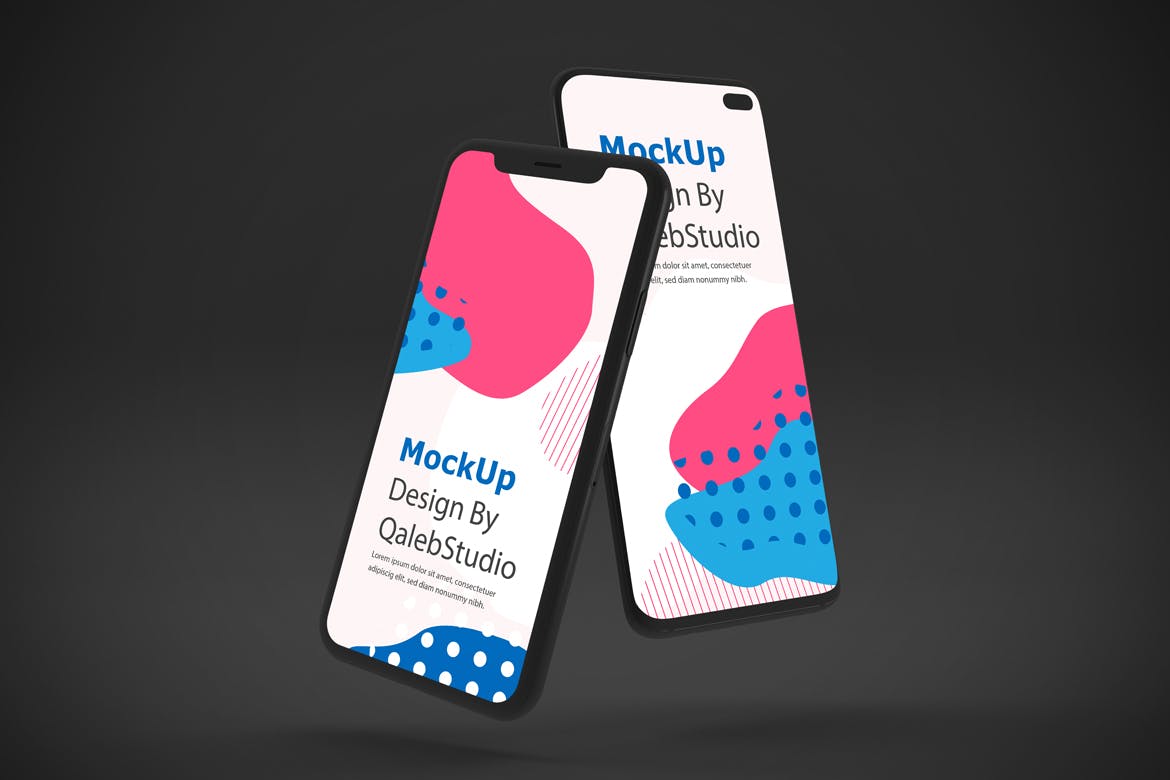 iOS&Android手机应用黑暗模式UI界面设计效果样机 Dark IOS & Android MockUp插图(5)