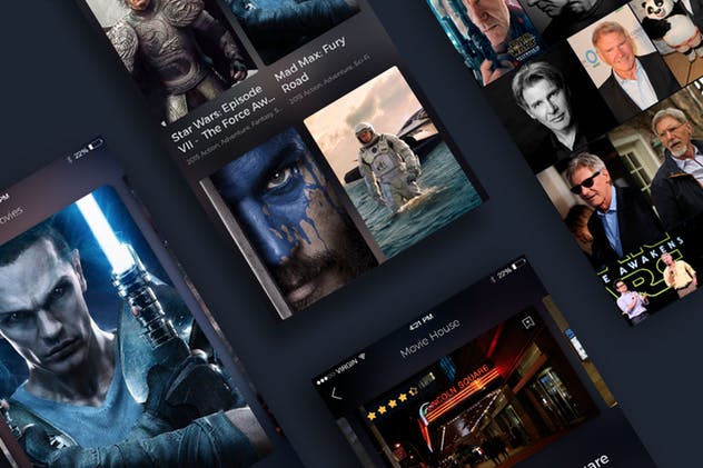 电影票预定 APP UI 套件 Cinema tickets UI Kit插图(4)