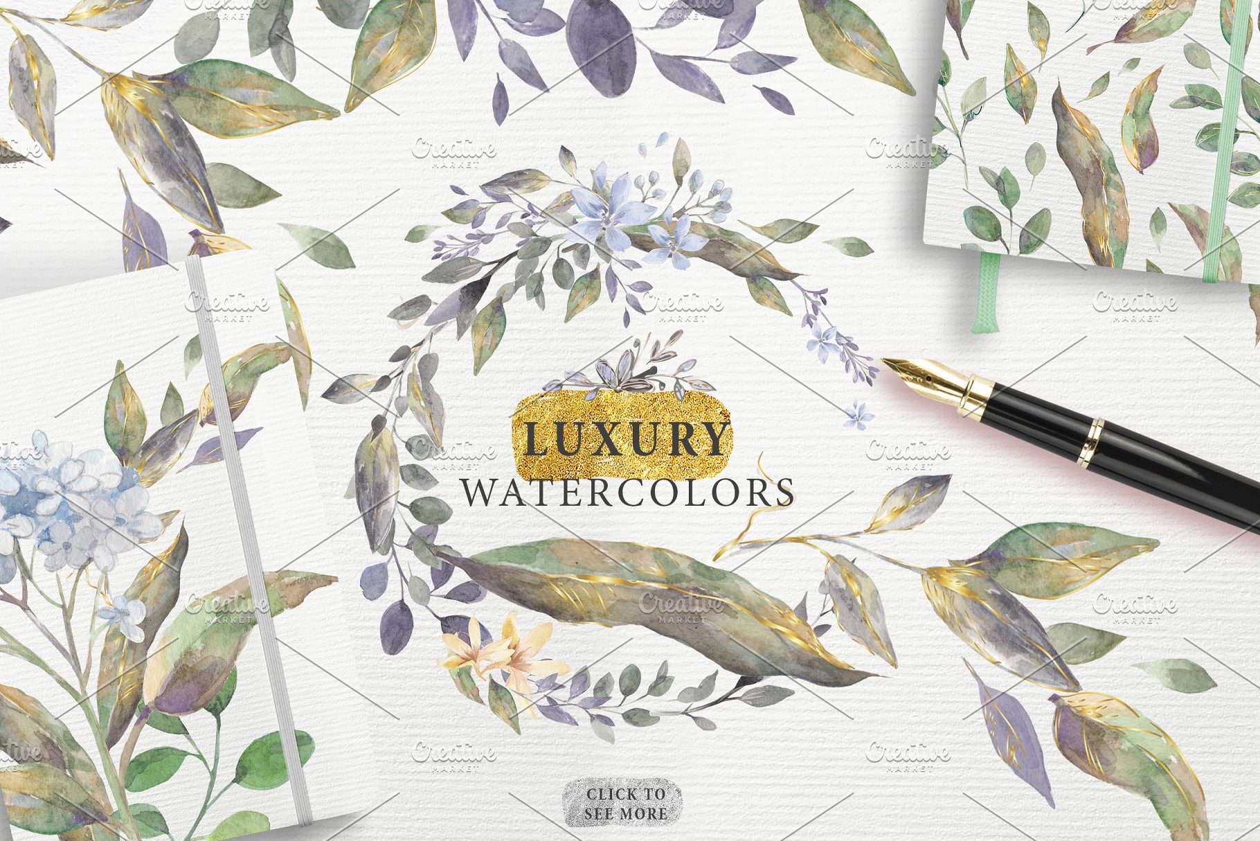 极力推荐：奢华瓦伦西亚·水彩素材包 "VALENCIA" collection [2.87GB]插图(3)