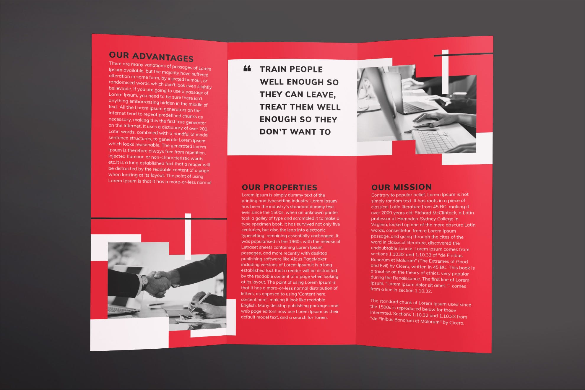 人力资源公司三折页宣传单设计模板 Recruitment Firm Brochure Trifold插图(2)