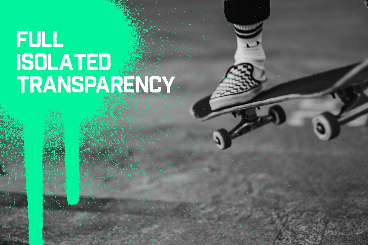 喷漆滴墨图案纹理肌理素材 Spray Paint Drip Textures插图(1)