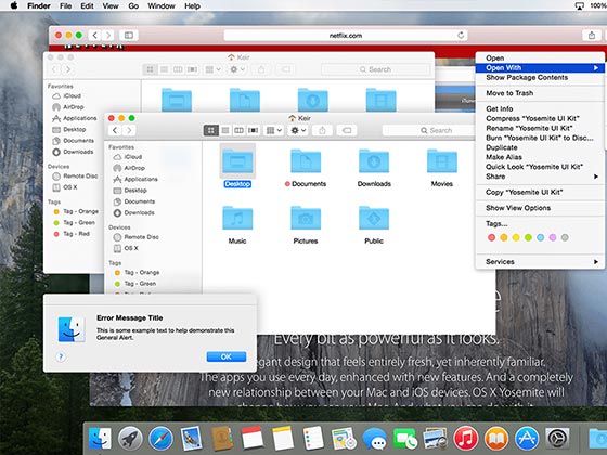 Yosemite UI Kit素材之家精选sketch素材