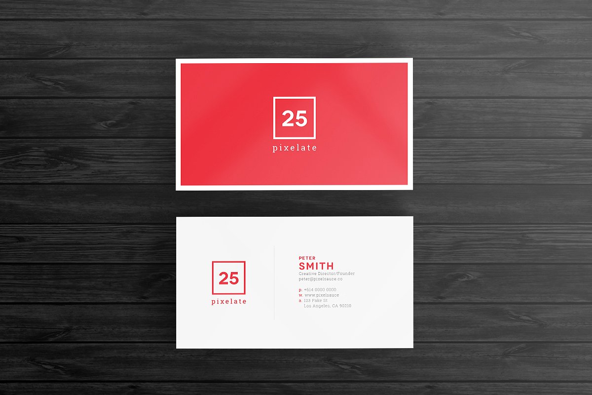 68个高端时尚简约的商务名片设计模板插图(9)