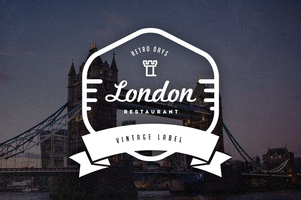 12款复古风格Logo＆徽章设计模板v02 12 Vintage Logos & Badges V2插图(11)