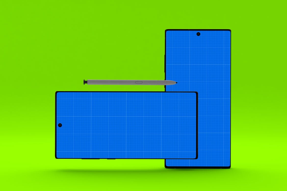 三星大屏手机Note 10屏幕预览样机模板 Note 10 Mockup插图(12)