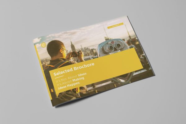 横版企业画册版式设计模板 Selected Landscape Brochure