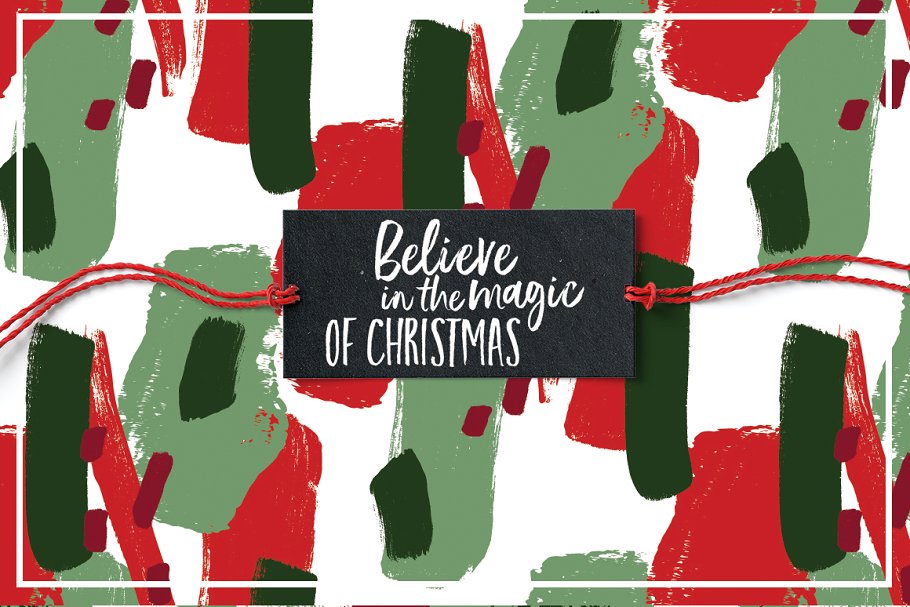 多彩颜料飞溅圣诞节主题风格纹理 Color Splash Patterns – Xmas Edition插图(1)