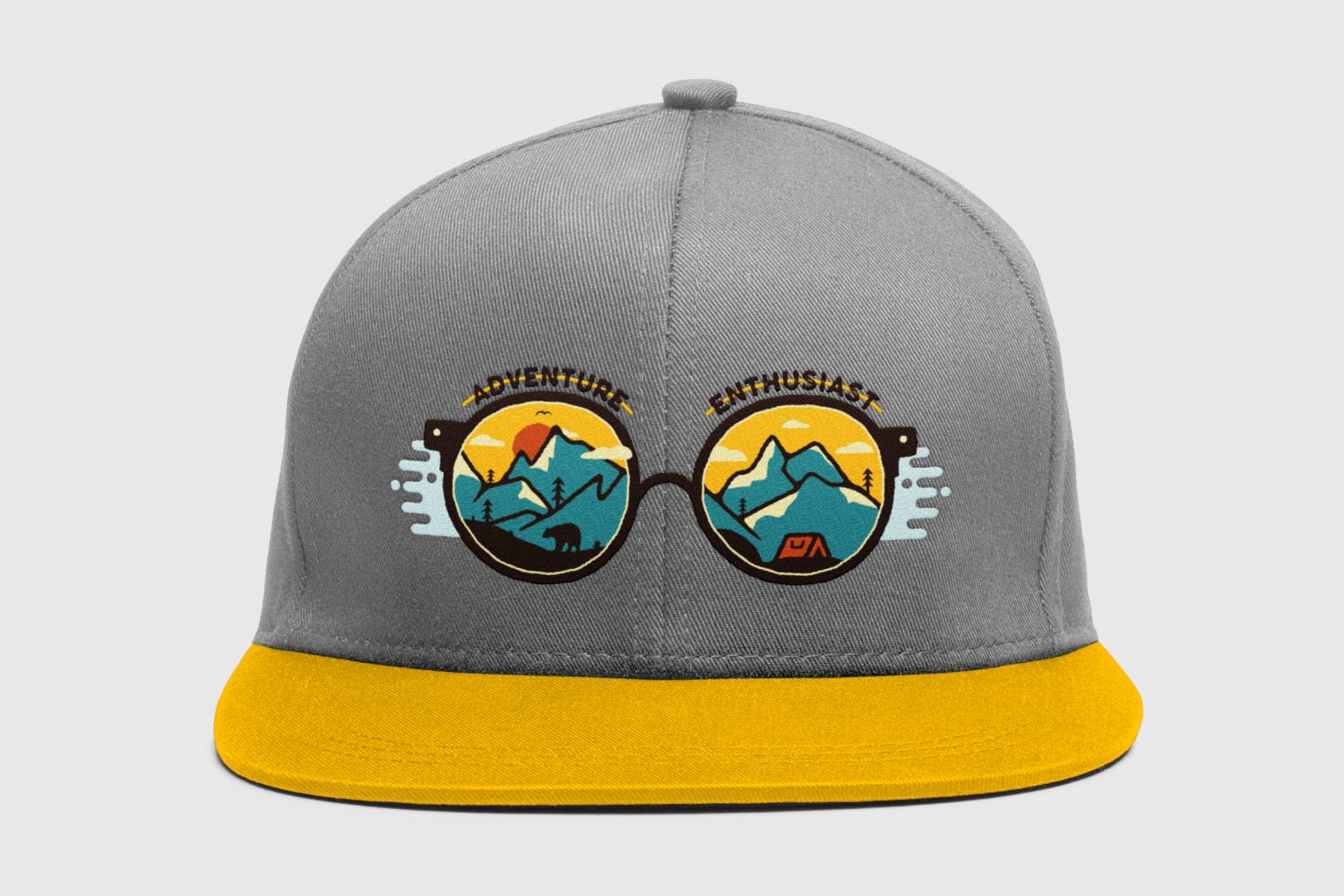 野营冒险/户外运动/旅游品牌Logo设计模板 Camping Adventure Badges, Retro Travel Logos Set插图(6)