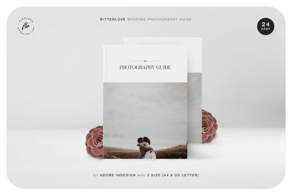 浪漫婚纱摄影指南画册模板下载