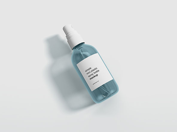 便携小支装喷雾瓶外观设计样机 Mini Spray Bottle Mockup