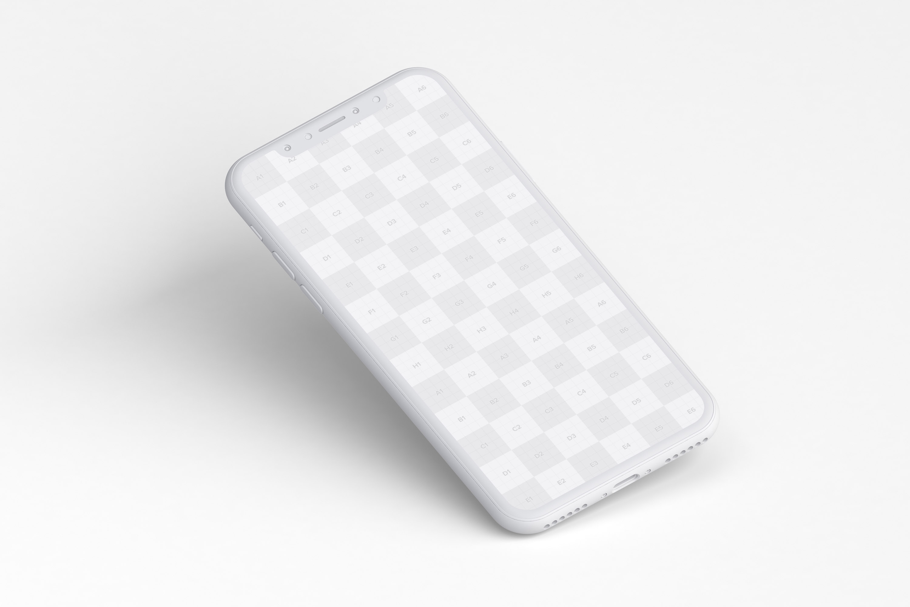 iPhone X苹果手机屏幕设计演示样机01 Clay iPhone X Mockup 01插图(4)