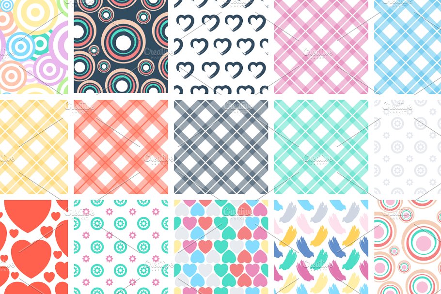 145款重复图形无缝纹理合集 145 Seamless Simple Patterns插图(7)