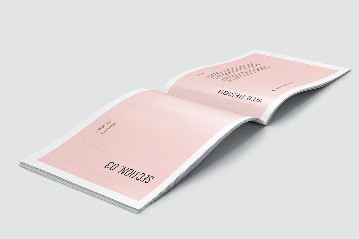 简约而专业的图形设计师产品组合杂志模板插图(11)