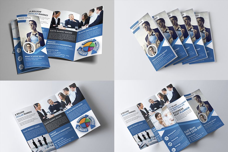 超级三折小册子模板合集 Trifold Brochure Big Bundle插图(12)