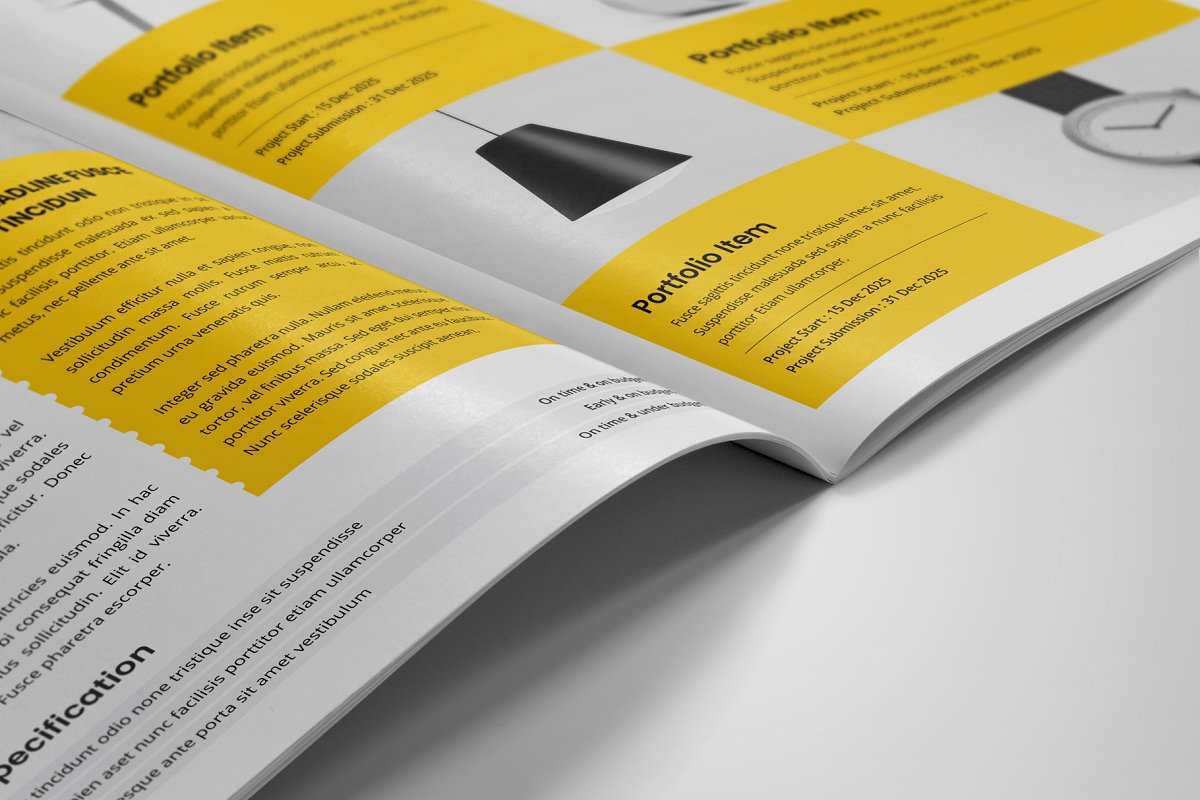 商业项目业务提案手册设计模板插图(14)