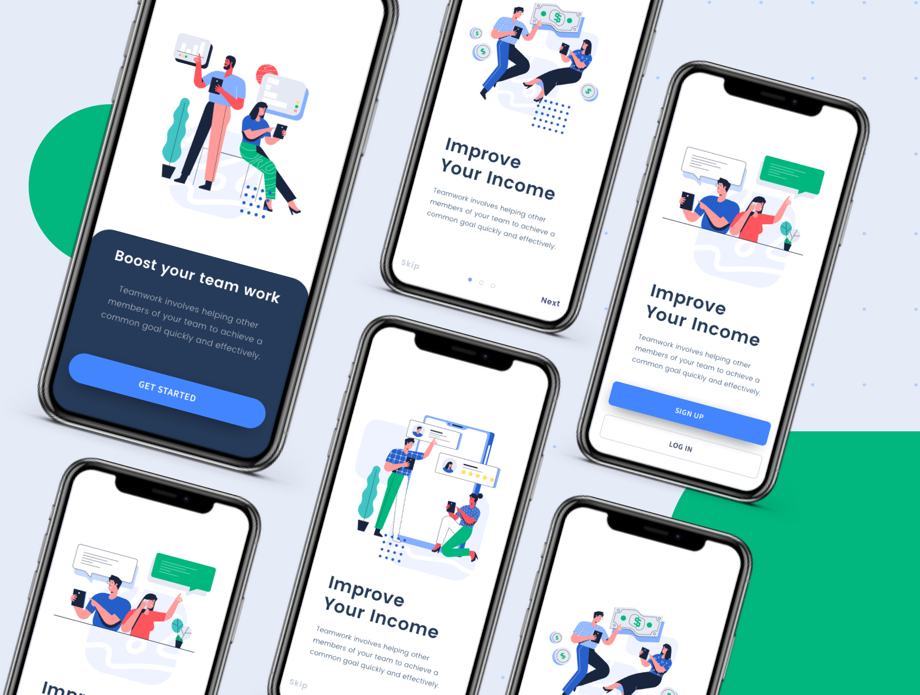 素材库下午茶:电子商务网站设计矢量插画集插图(2)