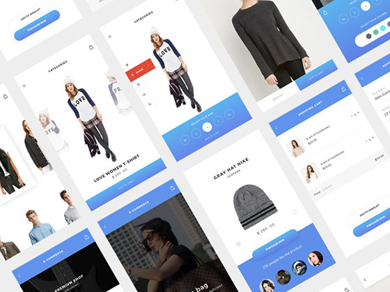 Knock 电商应用界面素材之家精选sketch素材