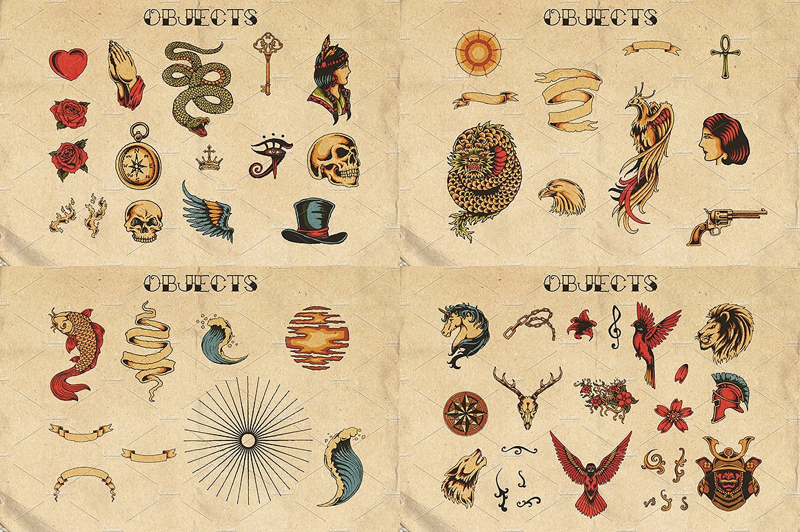 素材库下午茶：高品质的600+复古风格矢量logo标志标签大集合插图(1)