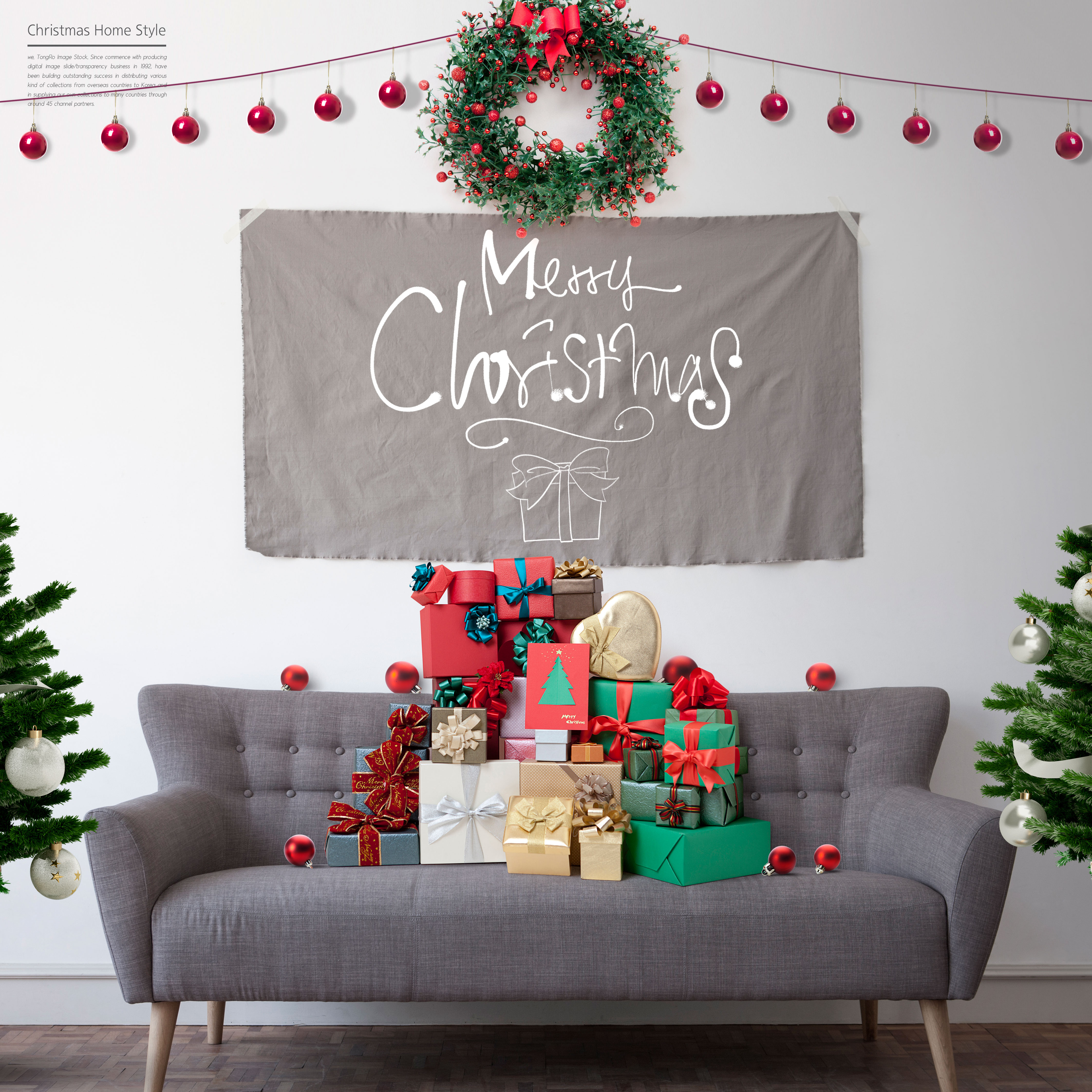 圣诞家居布置装饰海报psd素材合集V2插图(3)