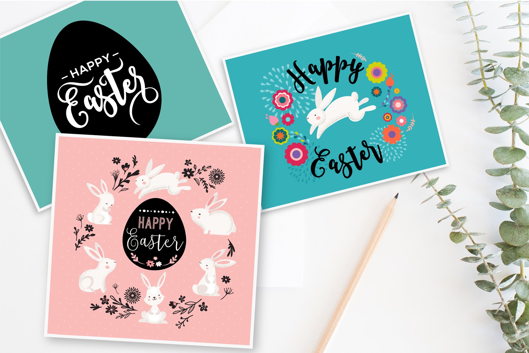 复活节节日元素插画素材 Easter – a huge collection插图(3)