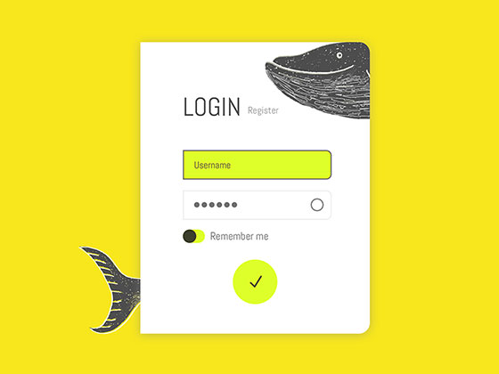 Art Login Form素材之家精选sketch素材