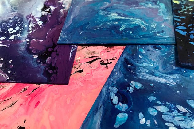 丙烯酸树脂油画颜料抽象肌理纹理 Acrylic Abstraction Textures插图(6)