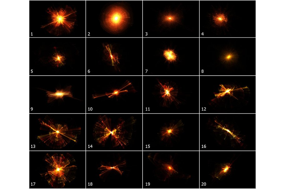 4K高清分辨率火光闪光叠层背景 4K Fire Entity Overlays插图(4)