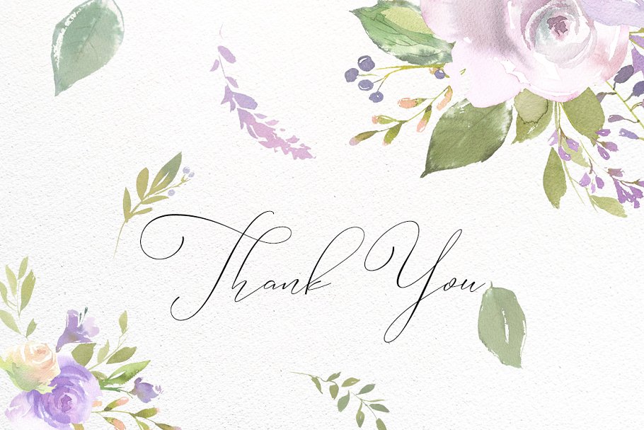 水彩花卉设计素材合集（剪贴画、纹理、纸张等） Bouquets de Mariee Watercolor Set插图(11)