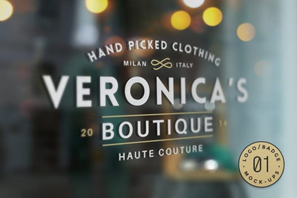 10款品牌Logo/店招/徽章设计效果展示图素材库精选模板v1 10 Logo/Badge Mock-Ups Vol.1