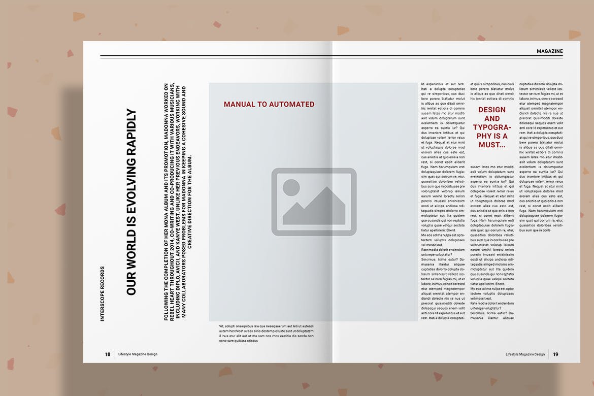 红色封面杂志版式设计模板 Red Magazine插图(10)