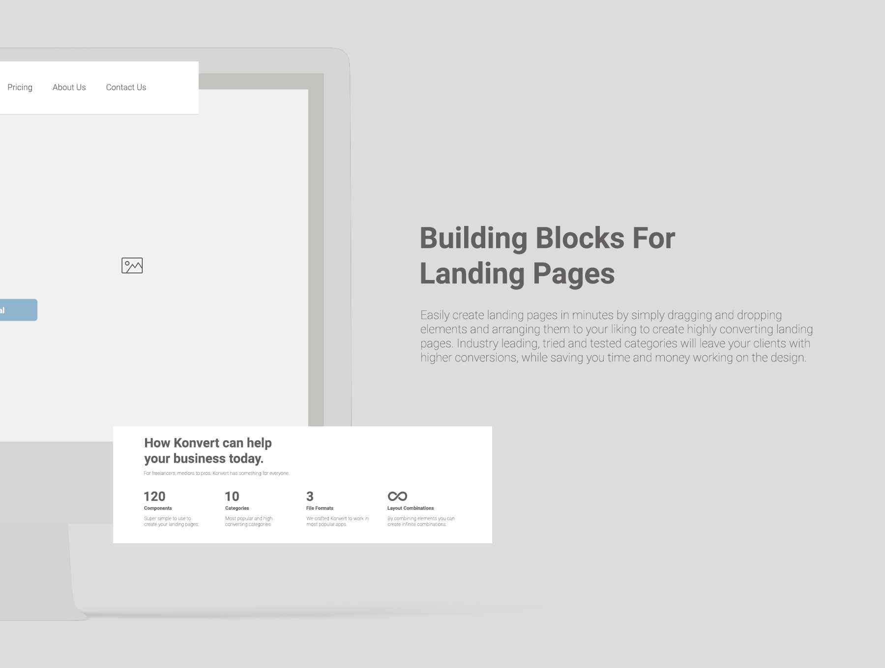 素材库下午茶：超级实用与多功能的着陆页线框图套装下载[XD,fig,PSD,sketch]插图(2)