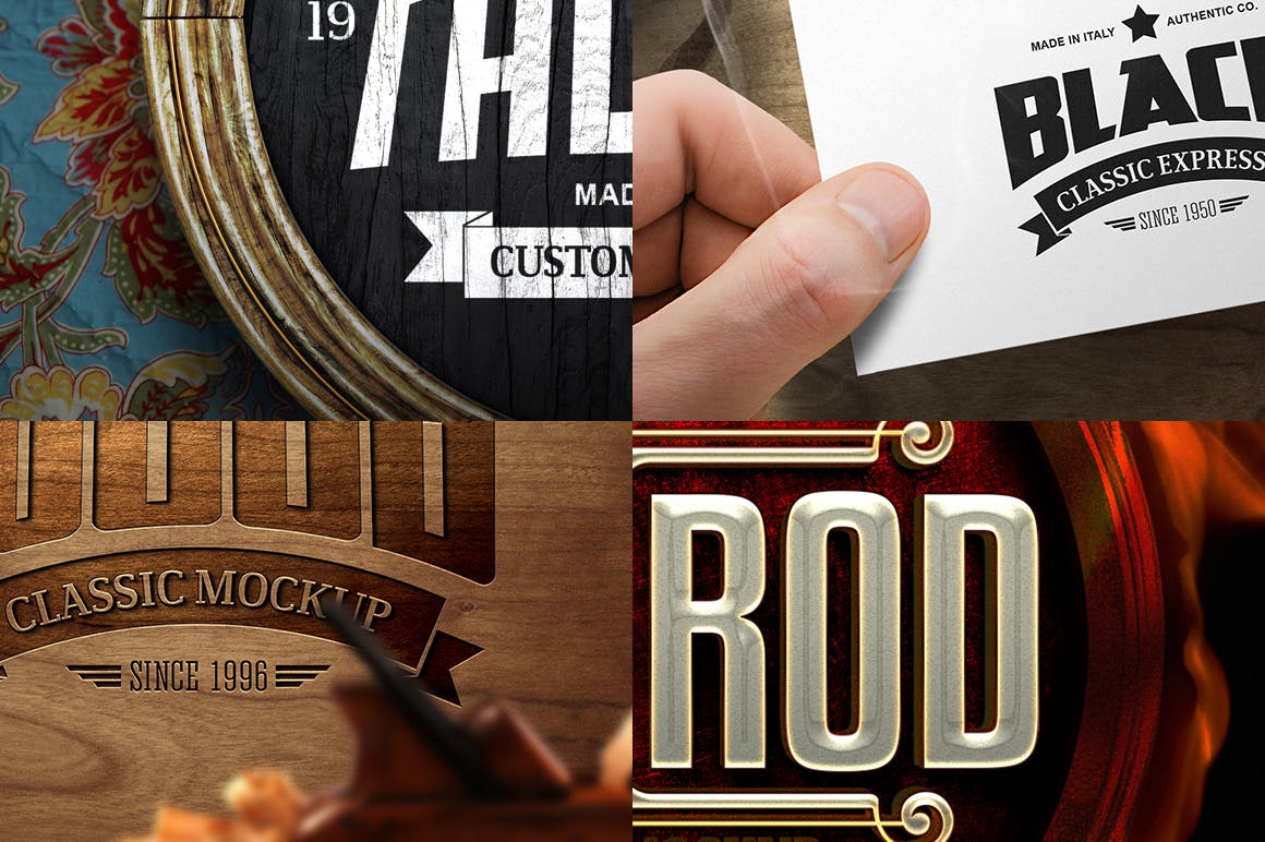 高品质的高端标志logo样机展示模型mockups插图(4)