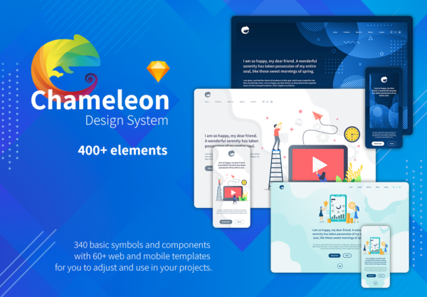 素材库下午茶：App&Web网站设计必备系统[Sketch]