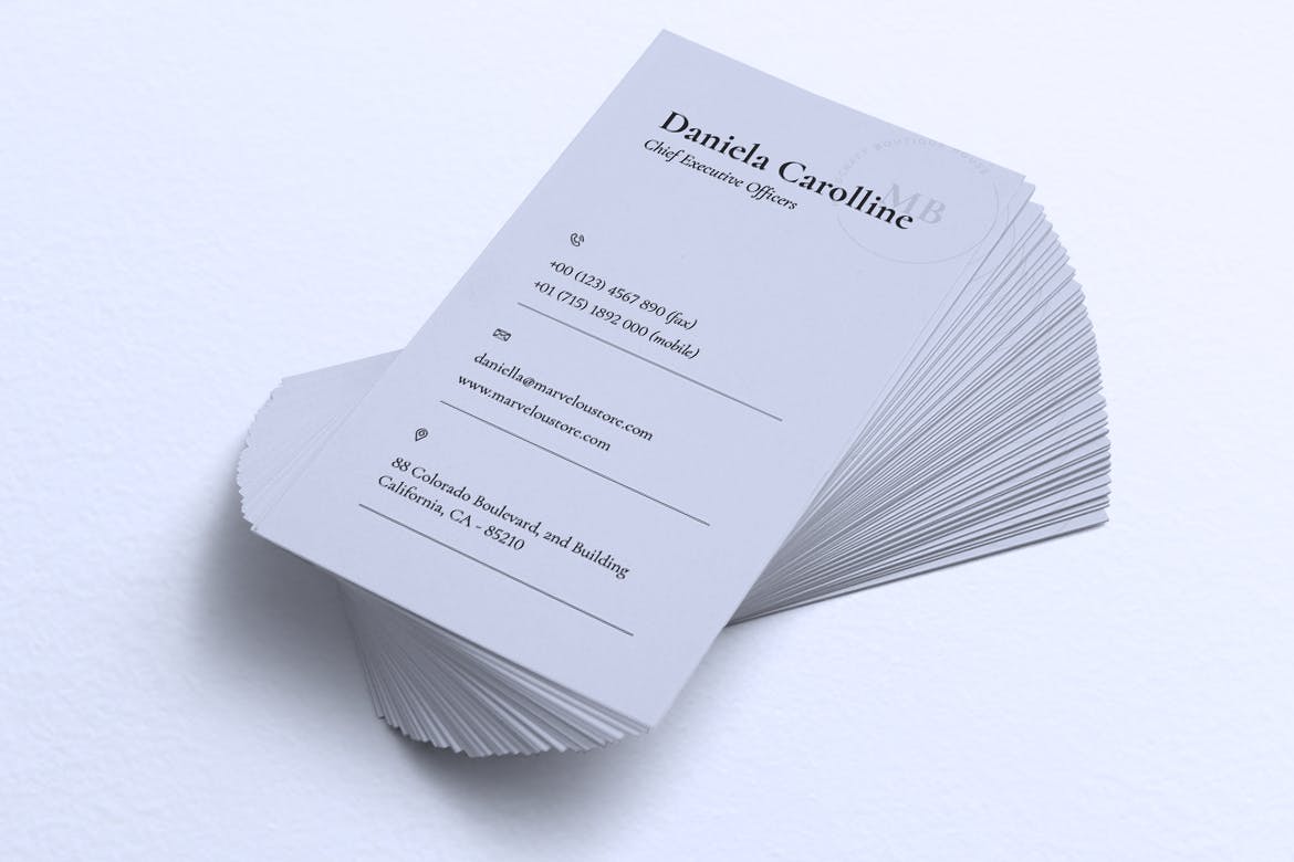 极简设计风企业名片设计模板v13 Minimalist Business Card Vol. 13插图(3)